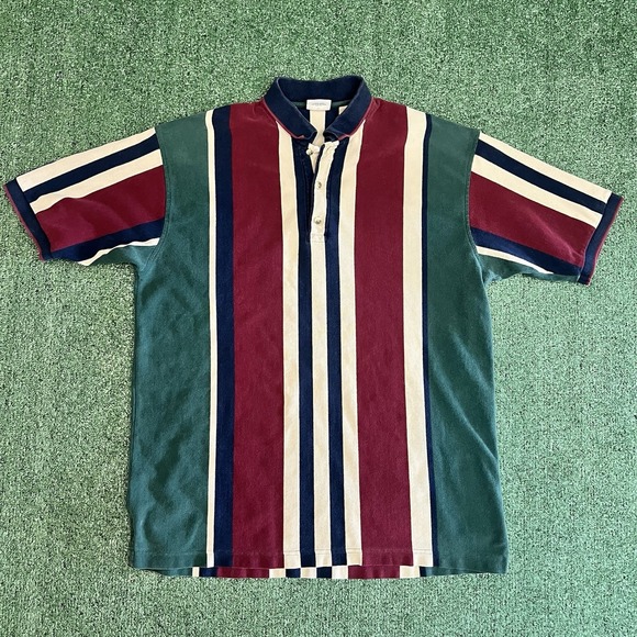 Austin Clothing Co. Other - Vintage 90s Austin Clothing Co Polo Shirt Men's XL Colorblock Retro Y2K Disco
